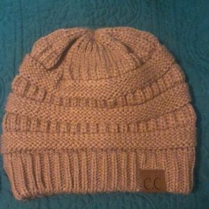 C.C light brown winter hat